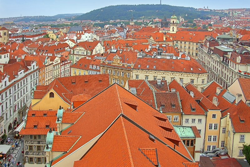 Czech Republic - Prague - Old Town in the foreground